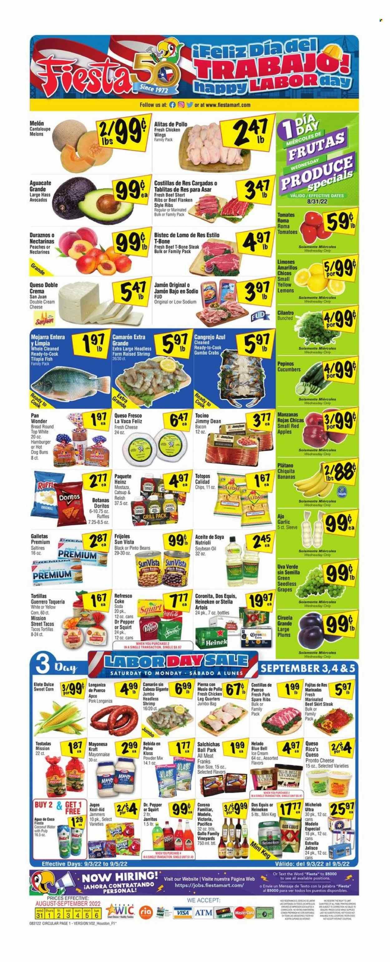 Fiesta Mart (TX) Weekly Ad Flyer Specials August 31 to September 6, 2022