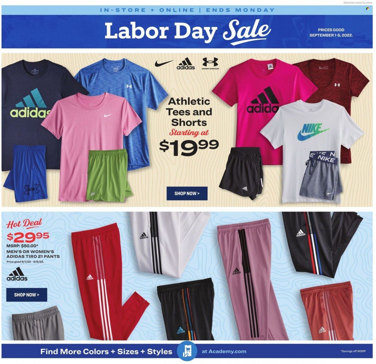 Academy Sports + Outdoors Weekly Ad Flyer Specials September 1 to September 5, 2022