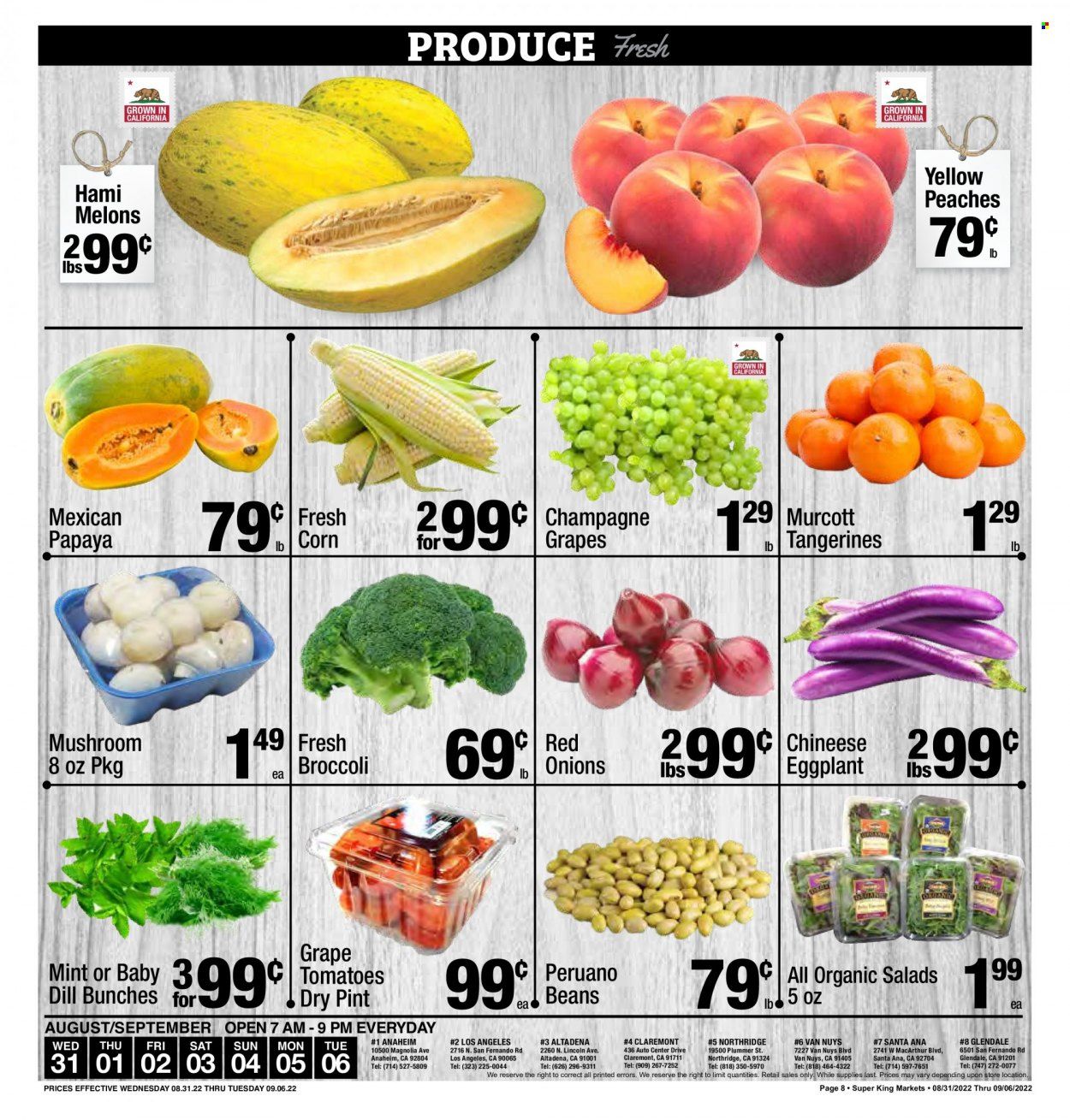 Super King Markets (CA) Weekly Ad Flyer Specials August 31 to September 6, 2022