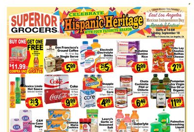 Superior Grocers (CA) Weekly Ad Flyer Specials August 23 to September 19, 2022