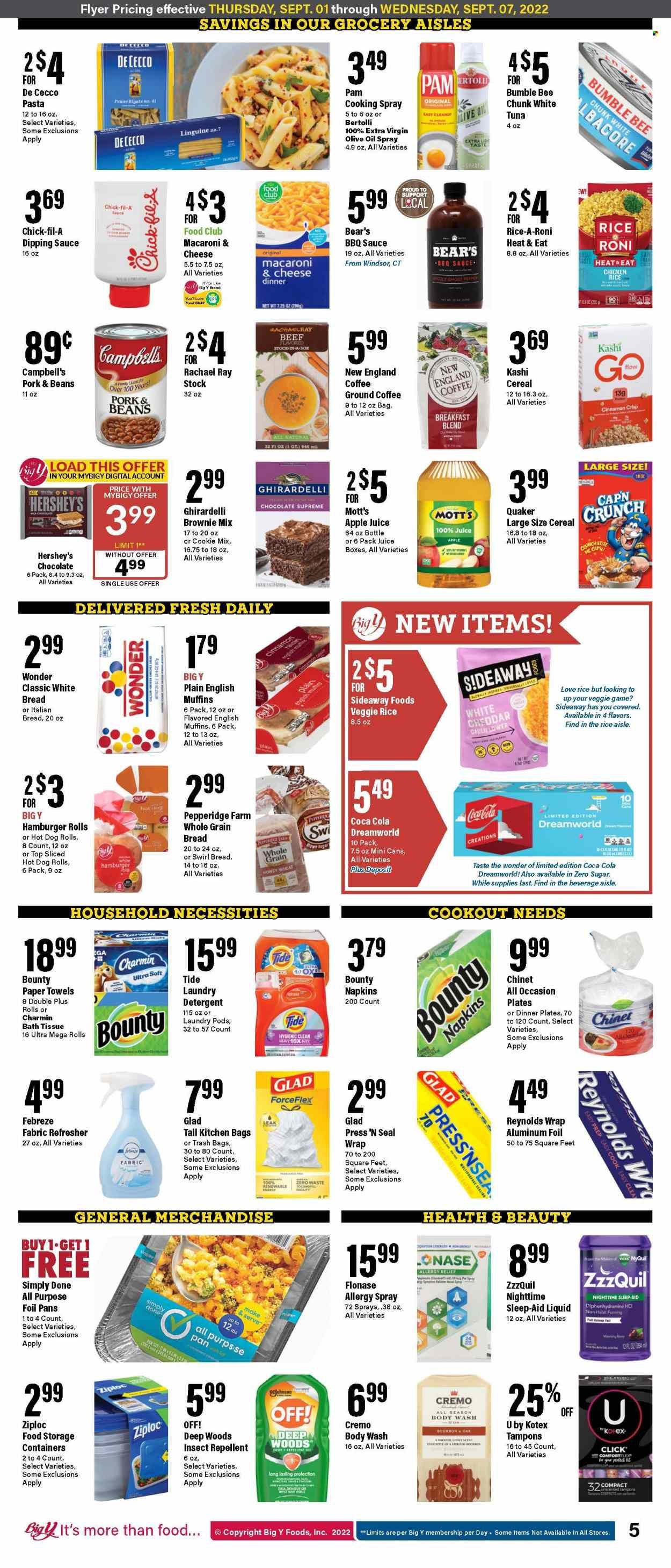 Big Y (MA) Weekly Ad Flyer Specials September 1 to September 7, 2022