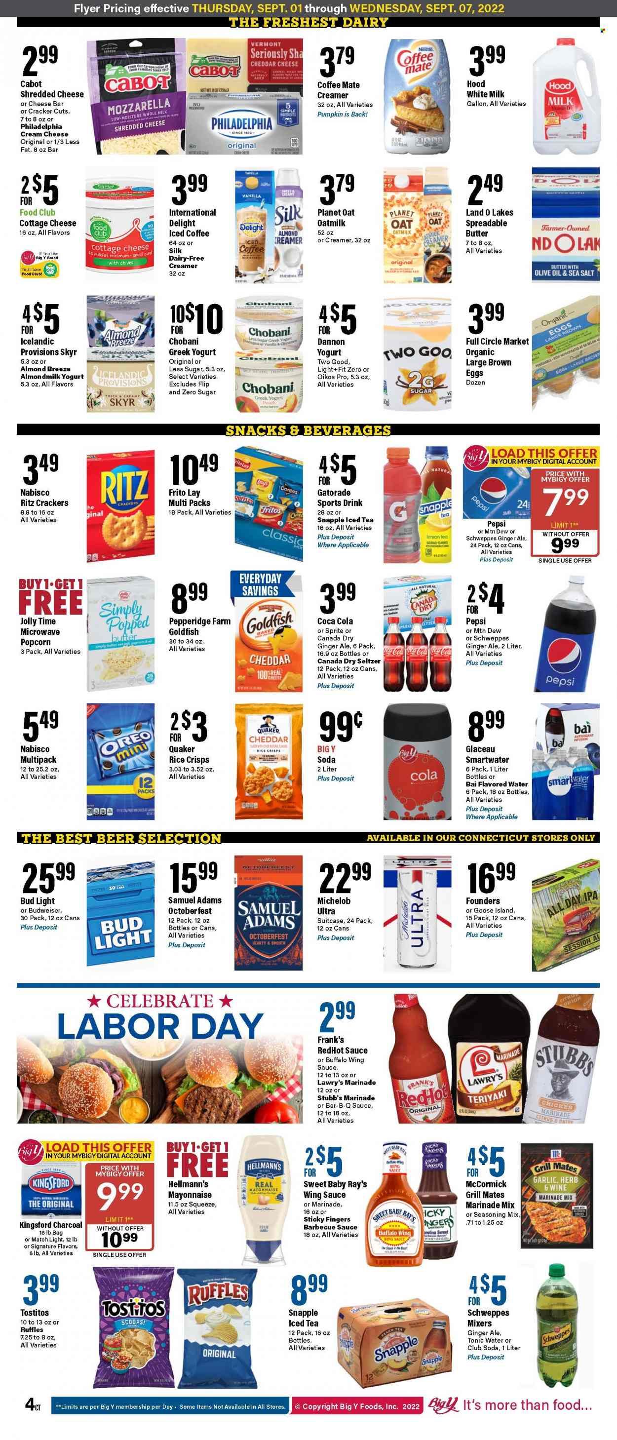 Big Y (CT) Weekly Ad Flyer Specials September 1 to September 7, 2022