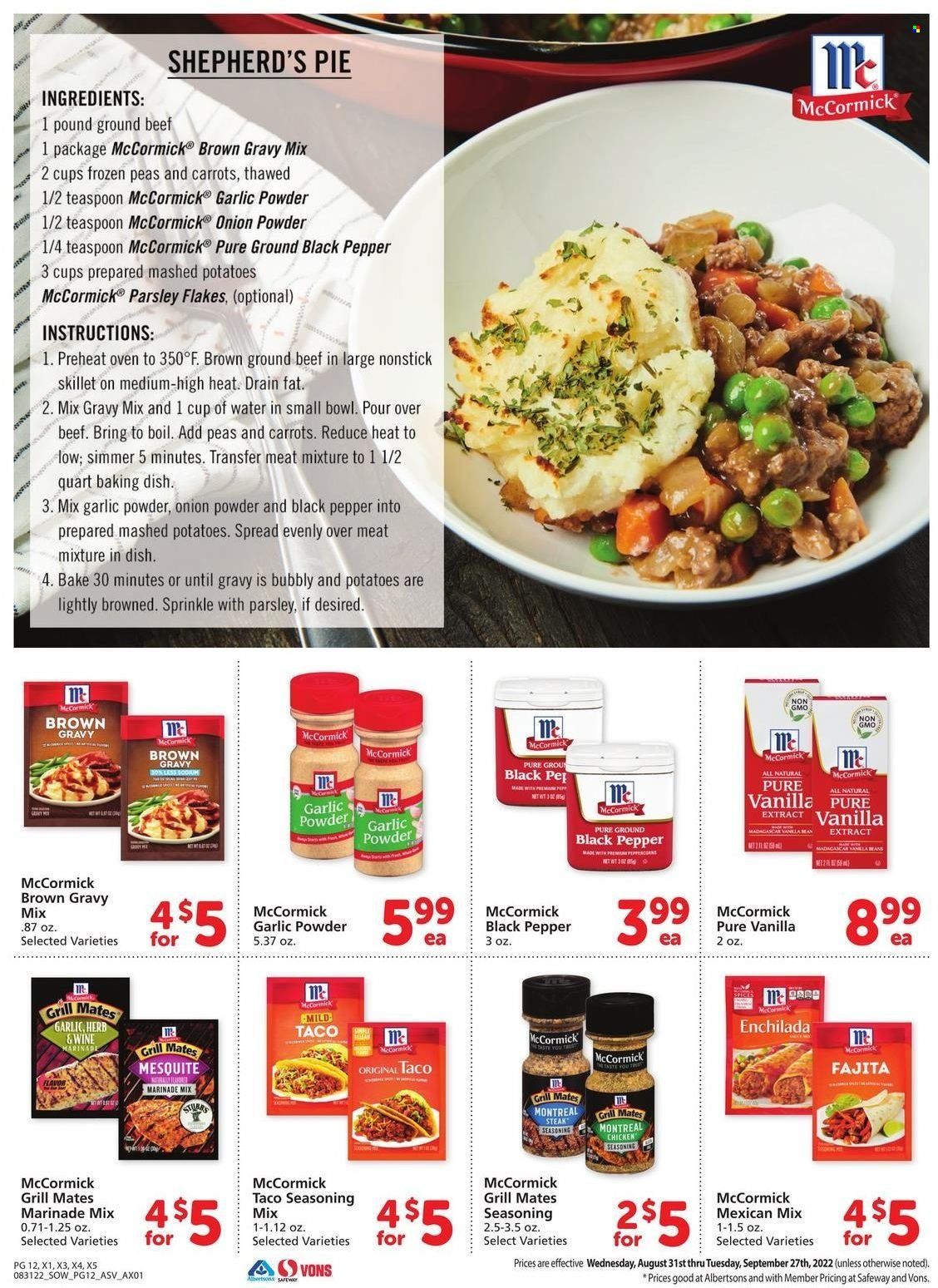 Safeway (AZ, CO, ID, MT, NE, NM) Weekly Ad Flyer Specials August 31 to September 27, 2022