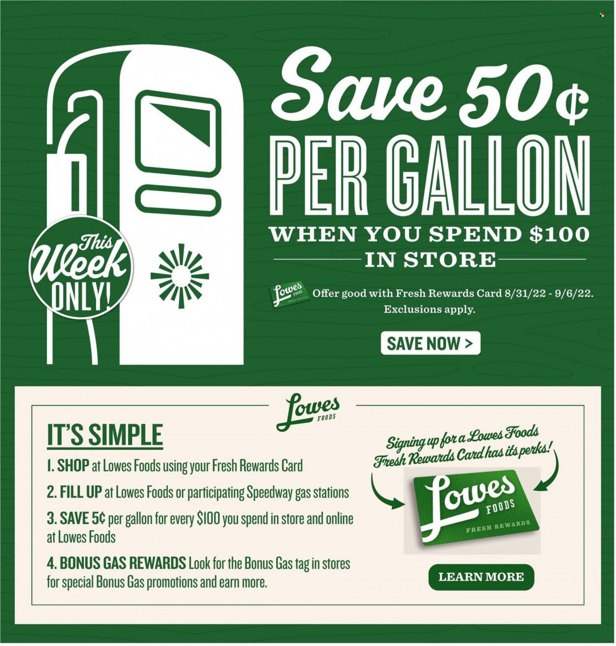 Lowes Foods (NC, SC) Weekly Ad Flyer Specials August 31 to September 6, 2022