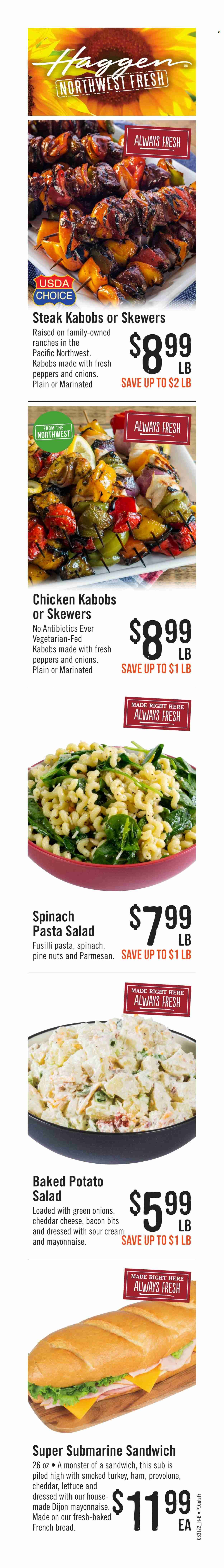 Haggen (WA) Weekly Ad Flyer Specials August 31 to September 13, 2022