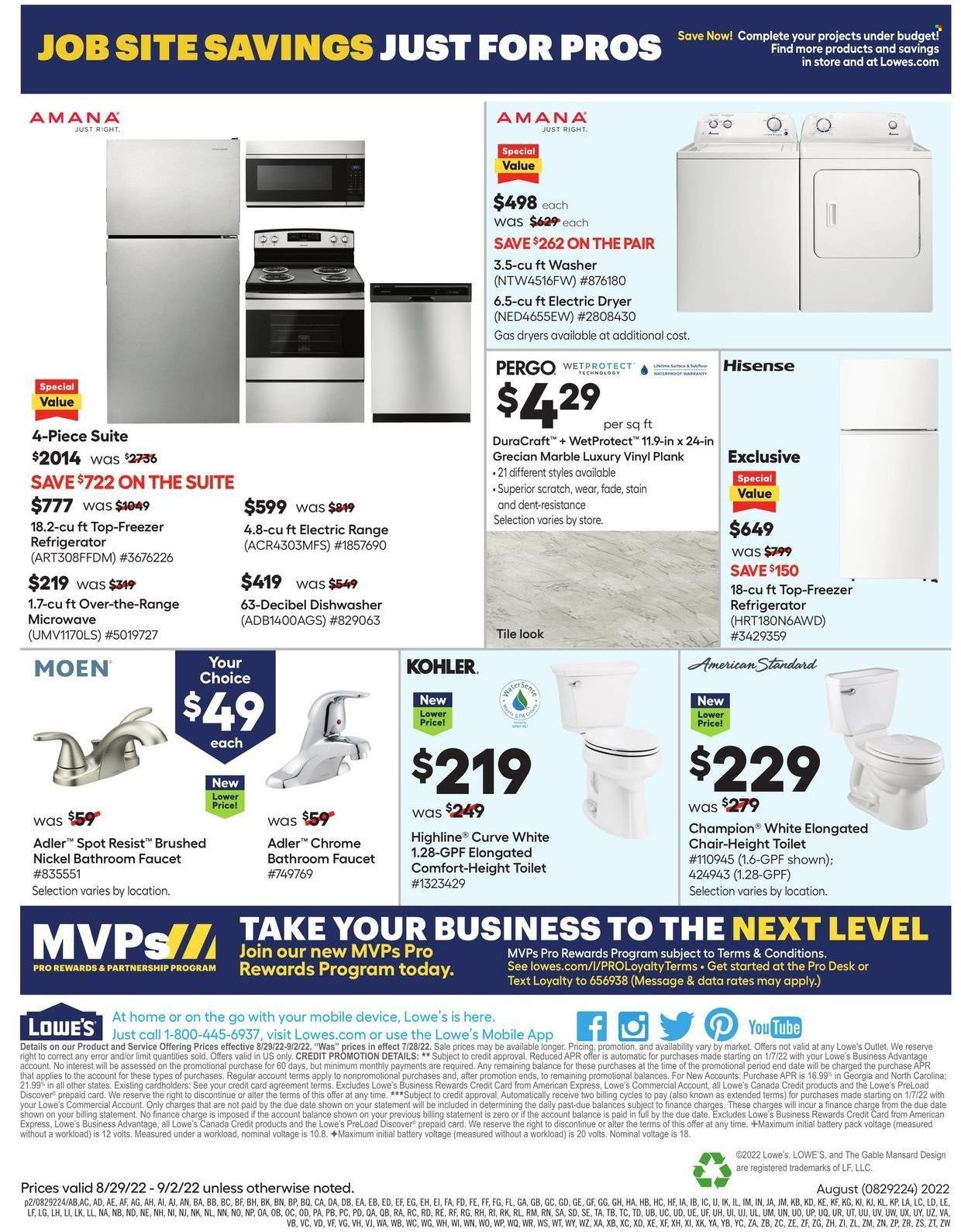 Lowe's Weekly Ad Flyer Specials August 29 to September 2, 2022