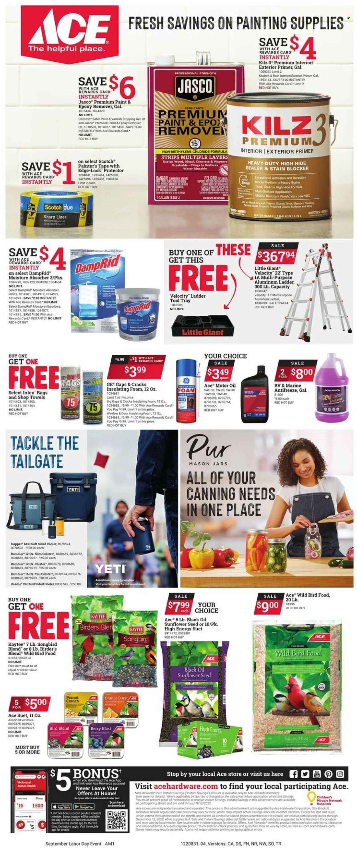 ACE Hardware Weekly Ad Flyer Specials August 31 to September 12, 2022