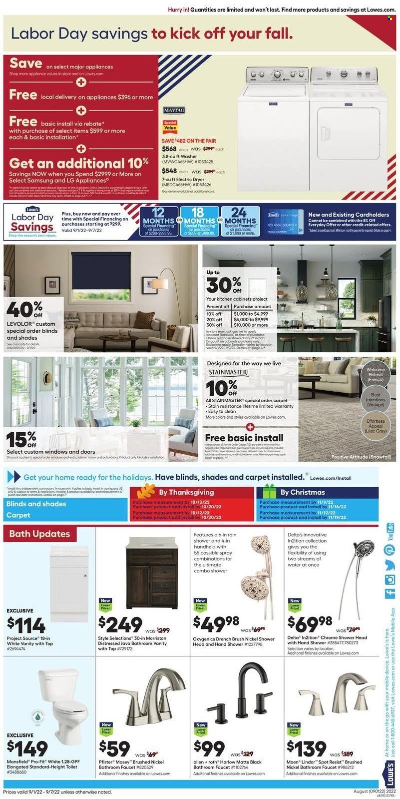 Lowe's Weekly Ad Flyer Specials September 1 to September 7, 2022