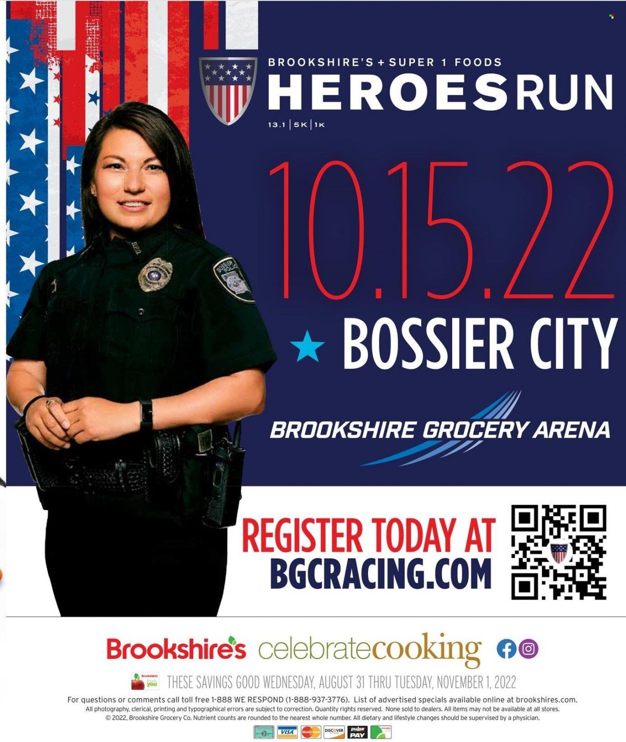 Brookshires (AR, LA, TX) Weekly Ad Flyer Specials August 31 to November 1, 2022