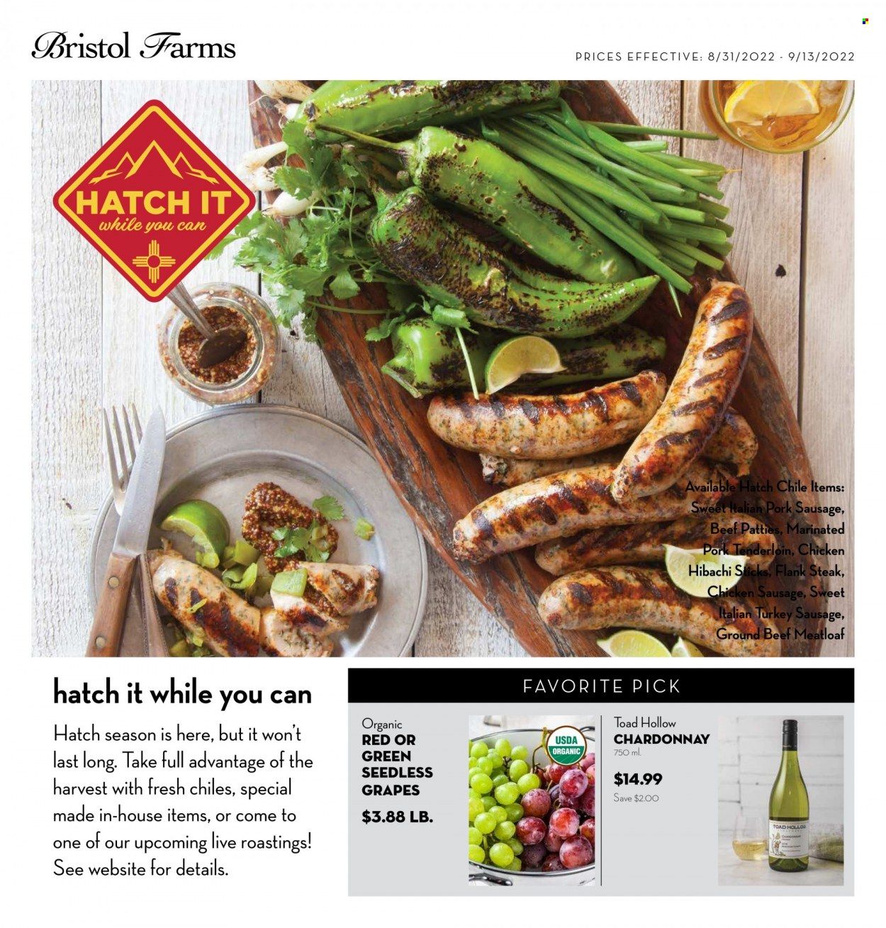 Bristol Farms (CA) Weekly Ad Flyer Specials August 31 to September 13, 2022