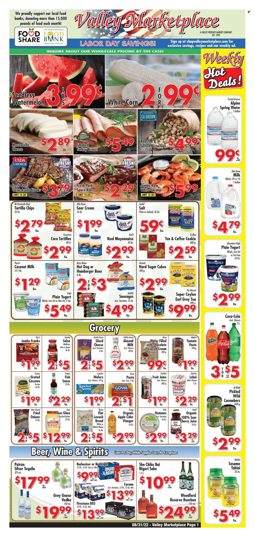 Valley Marketplace (CA) Weekly Ad Flyer Specials August 31 to September 6, 2022