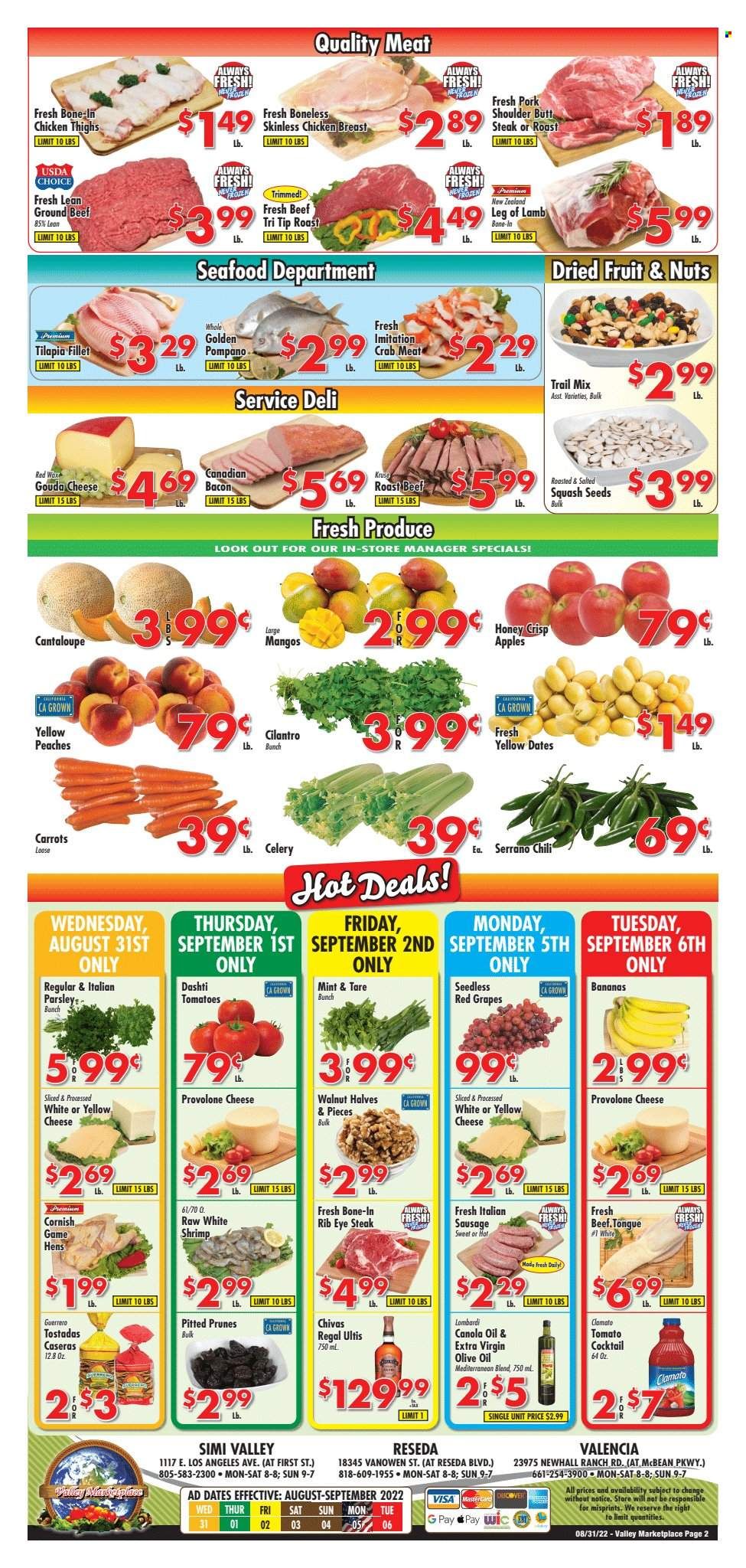 Valley Marketplace (CA) Weekly Ad Flyer Specials August 31 to September 6, 2022