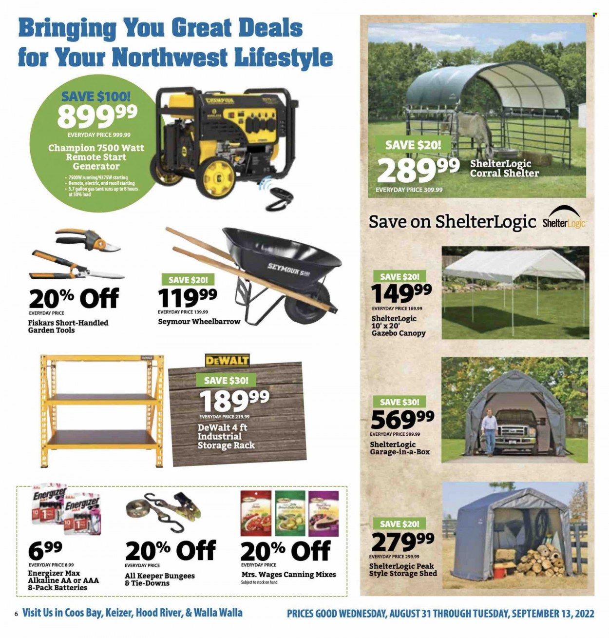 Cascade Farm And Outdoor (OR, WA) Weekly Ad Flyer Specials August 31 to September 13, 2022