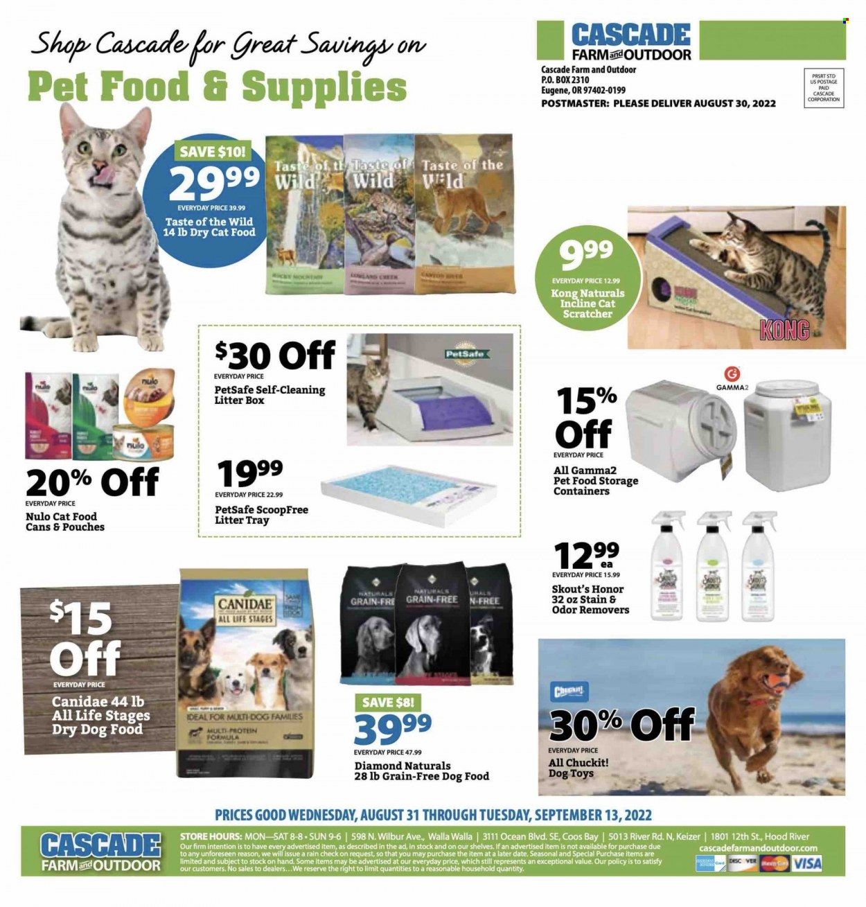 Cascade Farm And Outdoor (OR, WA) Weekly Ad Flyer Specials August 31 to September 13, 2022