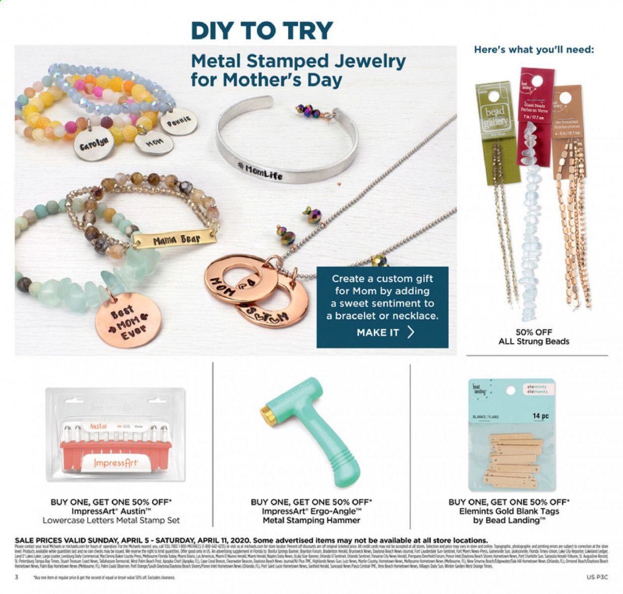 Michaels Weekly Ad & Flyer April 5 to 11