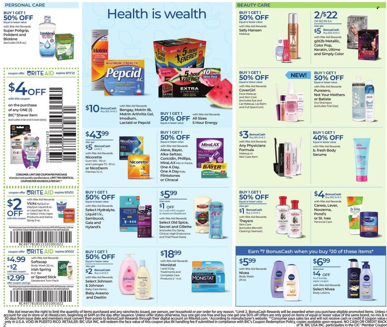 RITE AID Weekly Ad Flyer Specials September 4 to September 10, 2022