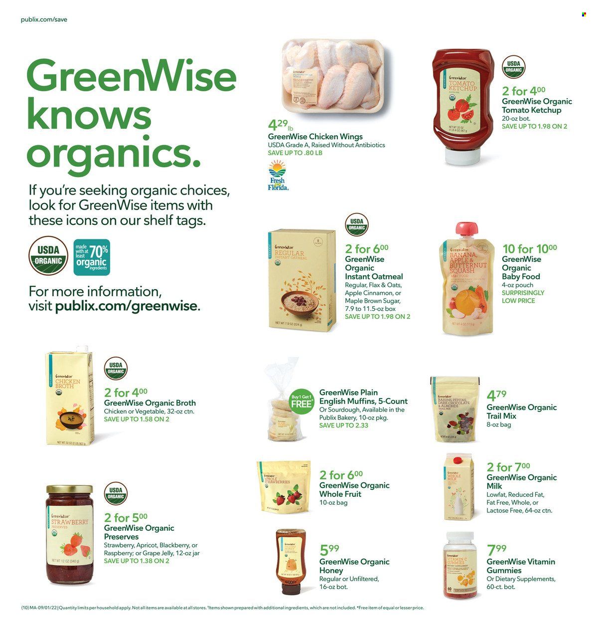 Publix (AL, FL, GA, NC, SC, TN) Weekly Ad Flyer Specials September 1 to September 7, 2022