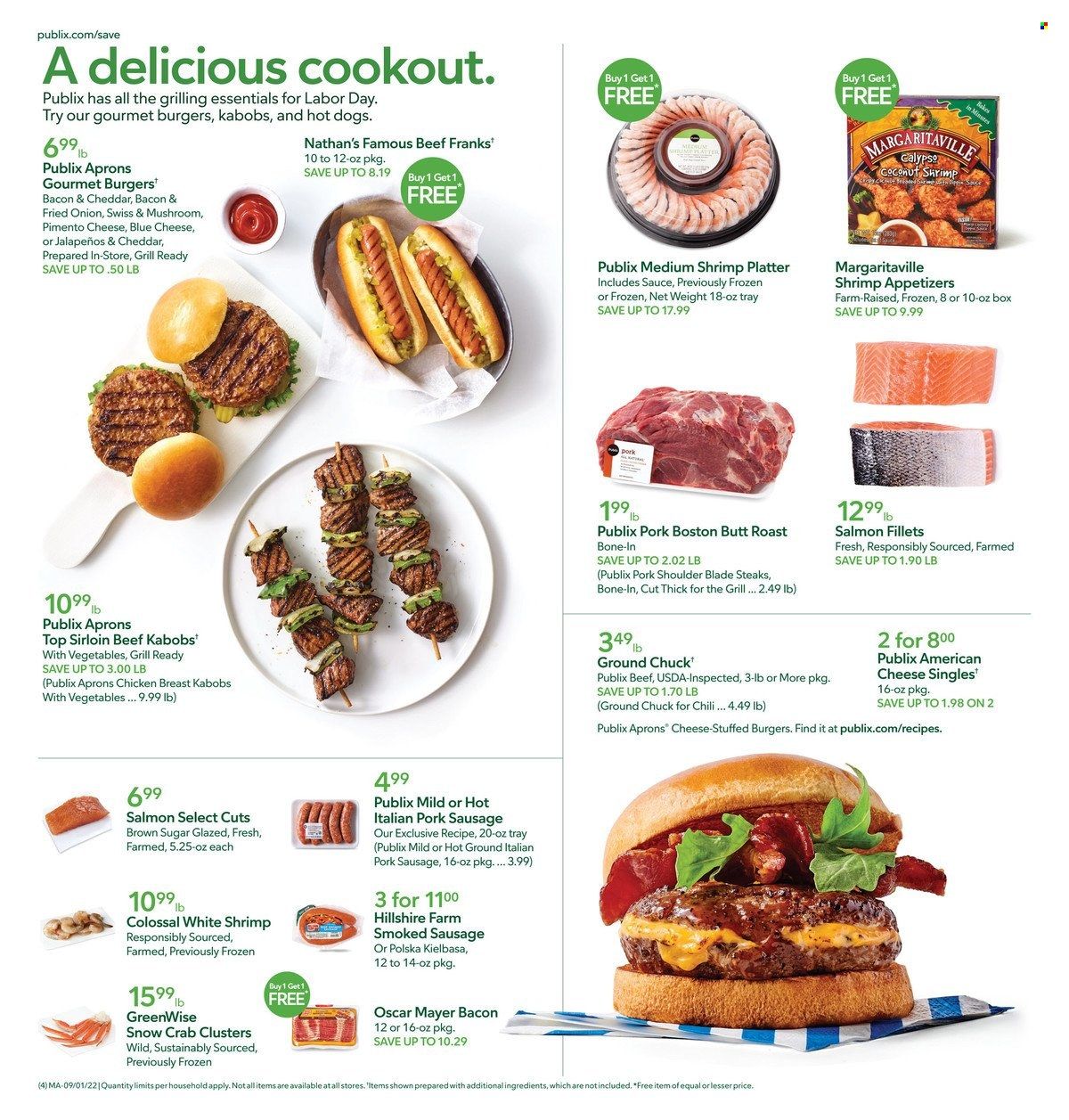 Publix (AL, FL, GA, NC, SC, TN) Weekly Ad Flyer Specials September 1 to September 7, 2022