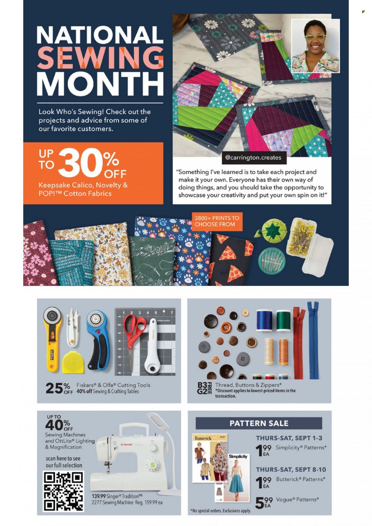 JOANN Weekly Ad Flyer Specials September 1 to September 14, 2022
