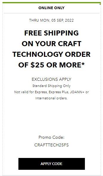JOANN Weekly Ad Flyer Specials September 5 to September 5, 2022