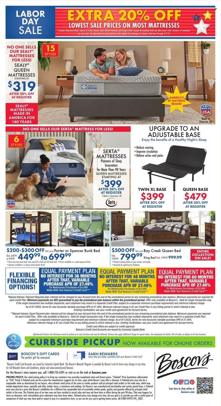 Boscov's (CT, DE, MD, NJ, NY, PA) Weekly Ad Flyer Specials September 1 to September 7, 2022