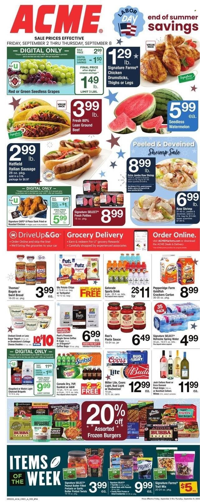 ACME (DE, NJ, NY, PA) Weekly Ad Flyer Specials September 2 to September 8, 2022