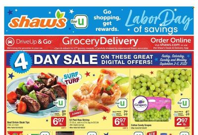 Shaw’s (MA, ME, NH, RI, VT) Weekly Ad Flyer Specials September 2 to September 8, 2022