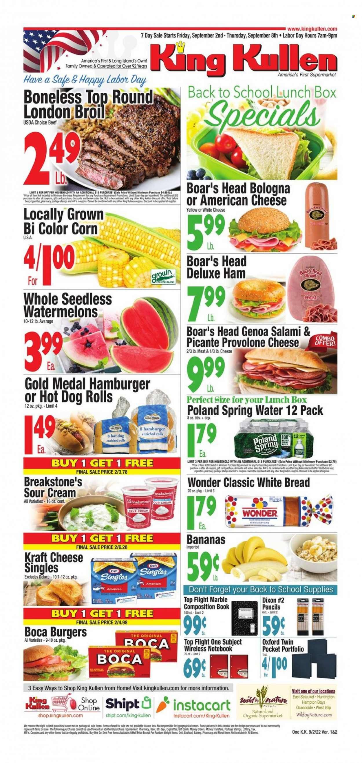 King Kullen (NY) Weekly Ad Flyer Specials September 2 to September 8, 2022