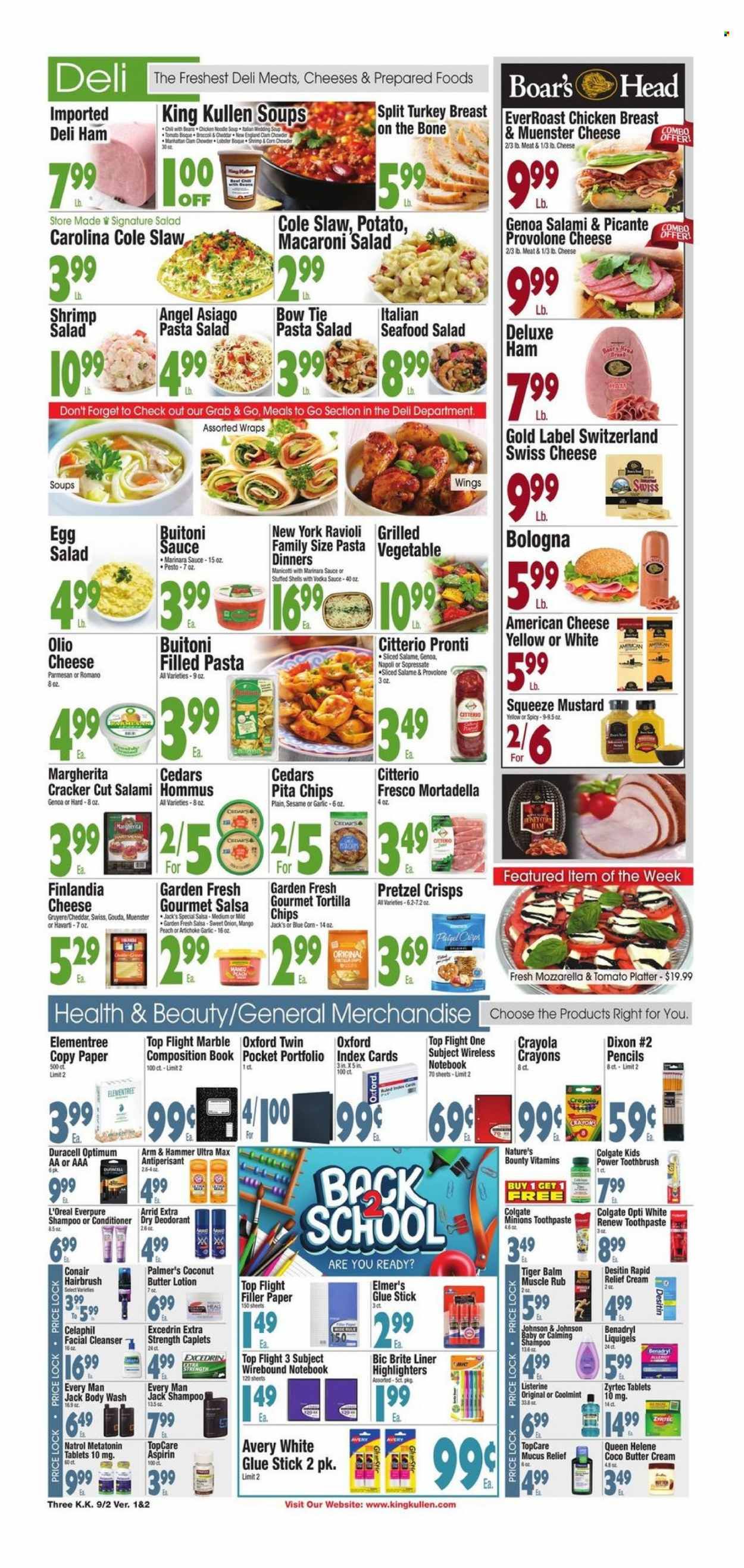 King Kullen (NY) Weekly Ad Flyer Specials September 2 to September 8, 2022