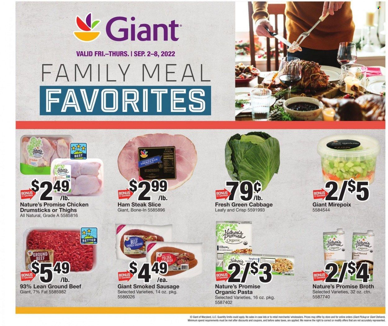 Giant Food (DE, MD, VA) Weekly Ad Flyer Specials September 2 to September 8, 2022