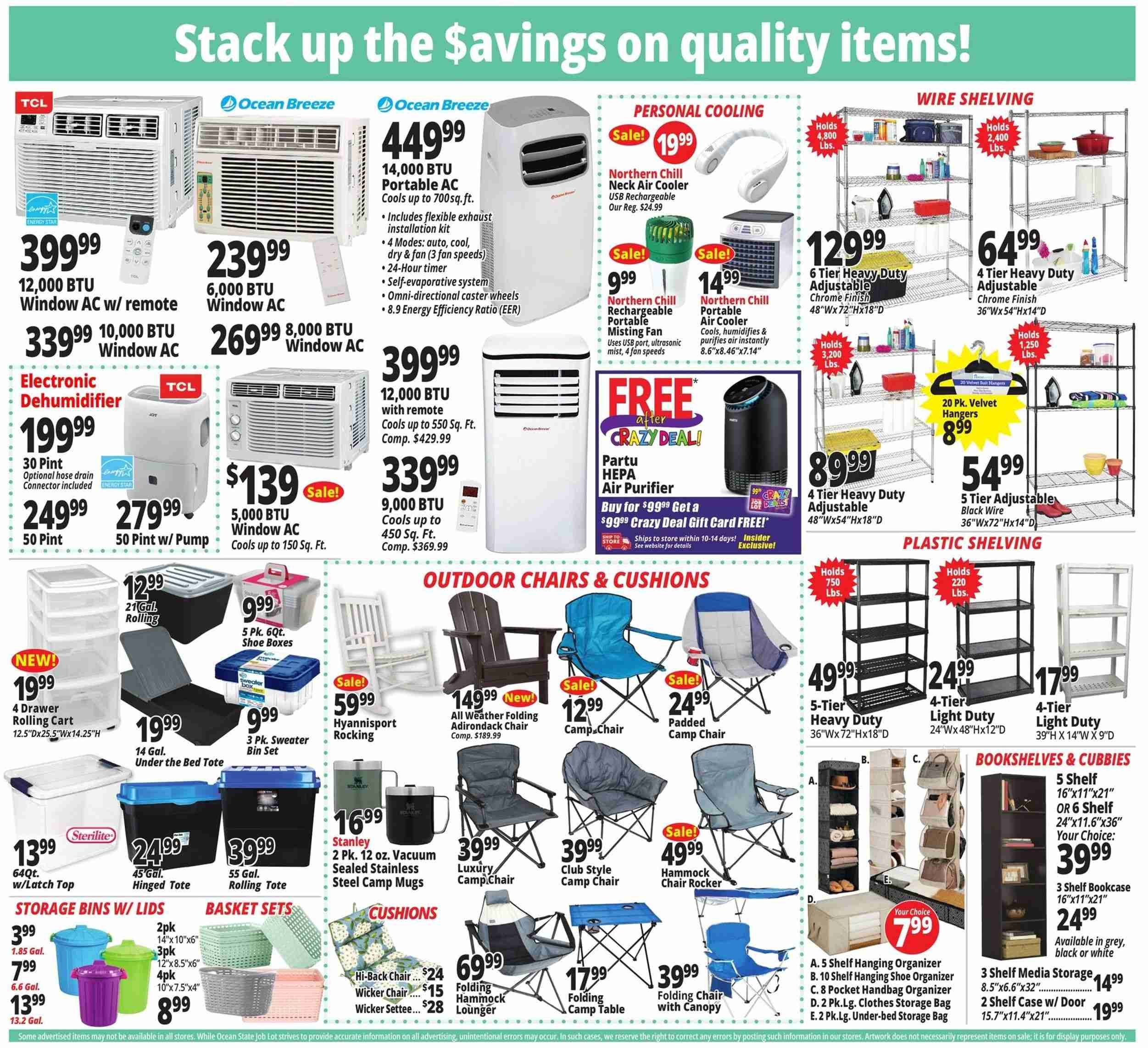 Ocean State Job Lot (CT, MA, ME, NH, NY, RI, VT) Weekly Ad Flyer Specials September 1 to September 7, 2022