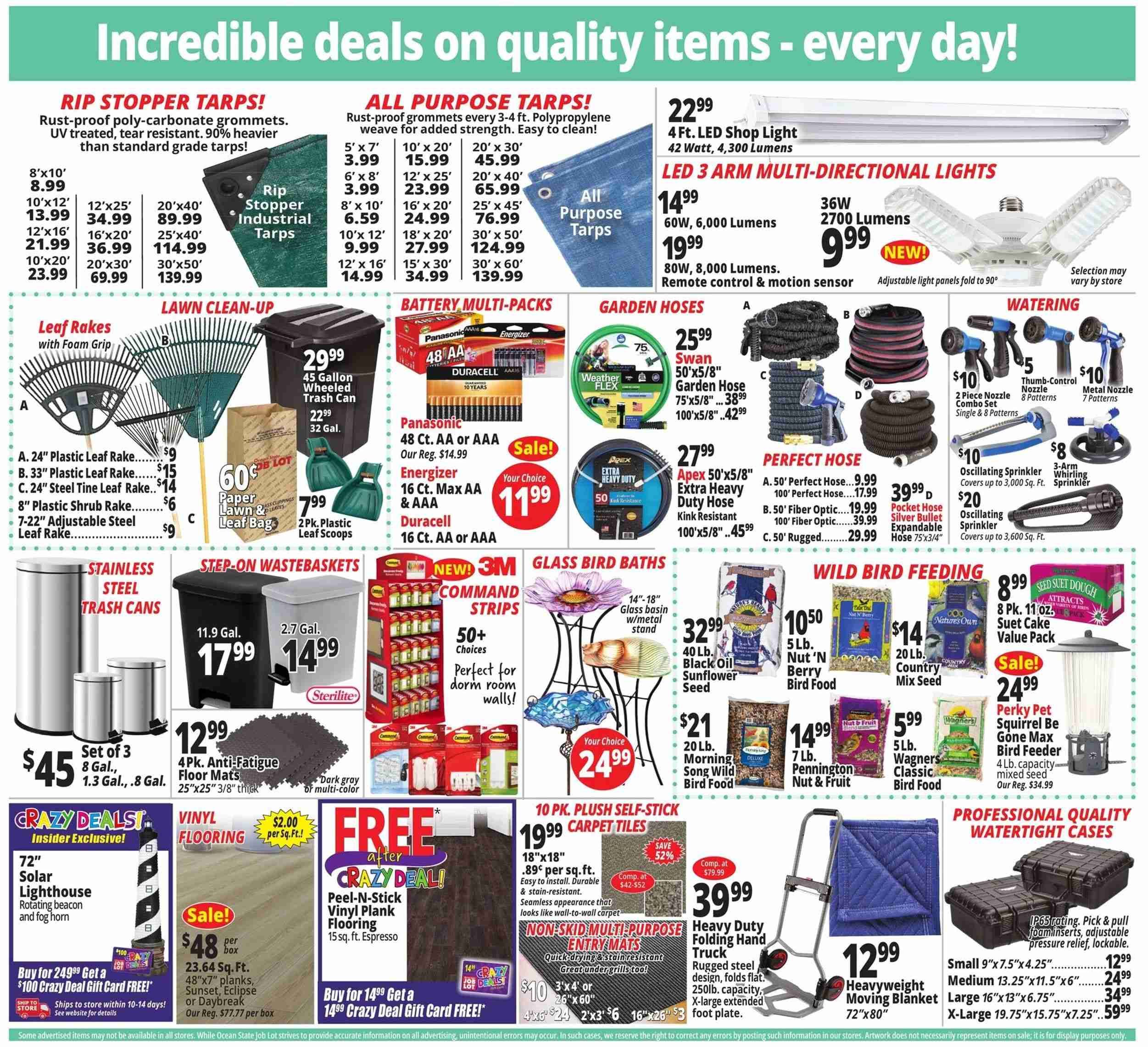 Ocean State Job Lot (CT, MA, ME, NH, NY, RI, VT) Weekly Ad Flyer Specials September 1 to September 7, 2022