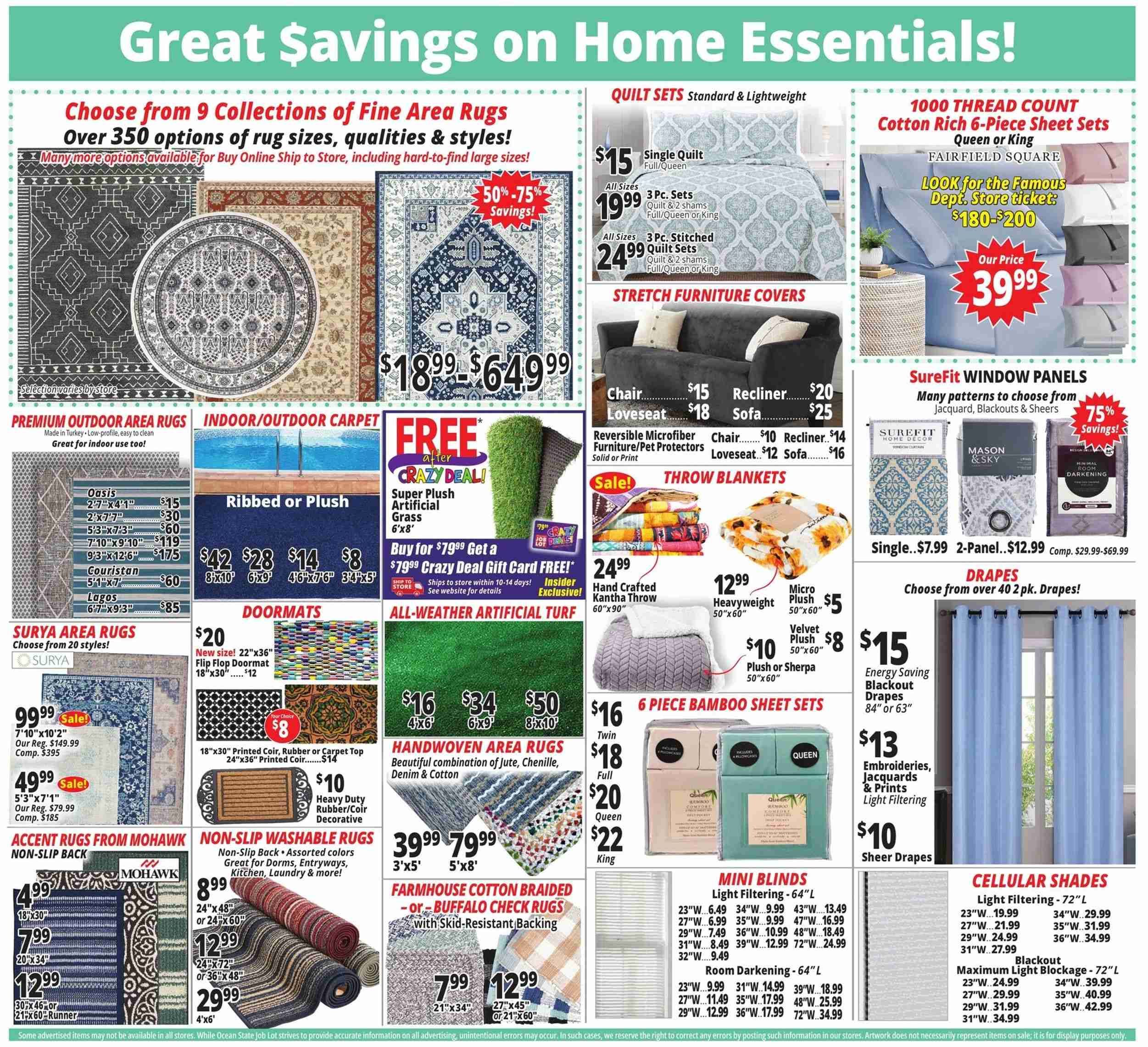 Ocean State Job Lot (CT, MA, ME, NH, NY, RI, VT) Weekly Ad Flyer Specials September 1 to September 7, 2022