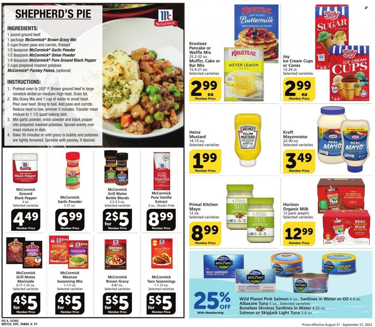 Vons (CA) Weekly Ad Flyer Specials August 31 to October 27, 2022