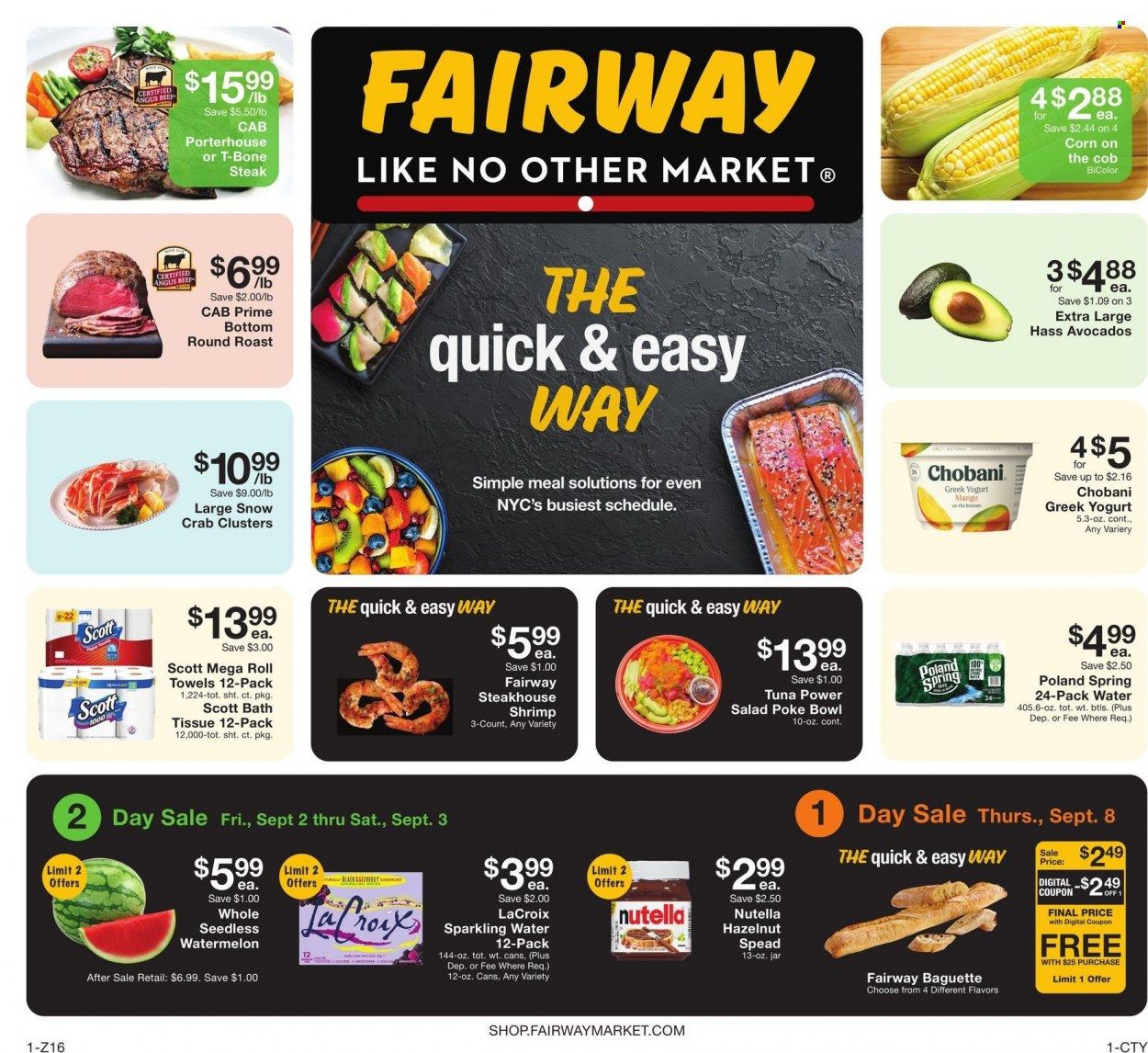 Fairway Market (CT, NJ, NY) Weekly Ad Flyer Specials September 2 to September 8, 2022