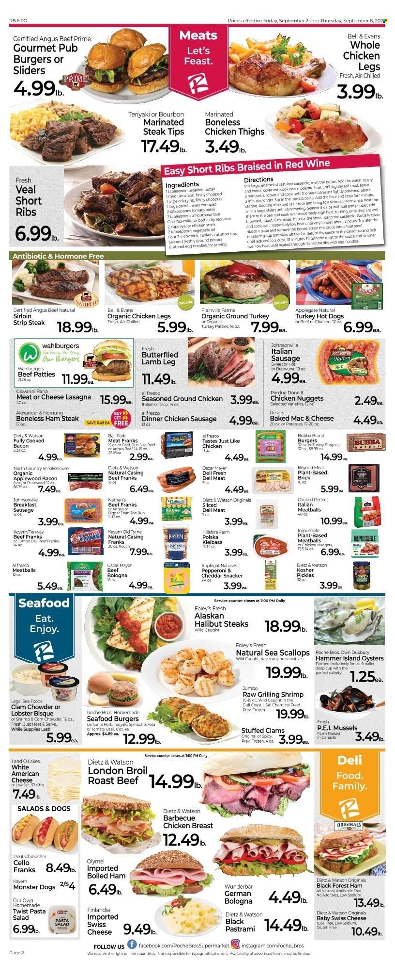 Roche Bros. (MA) Weekly Ad Flyer Specials September 2 to September 8, 2022