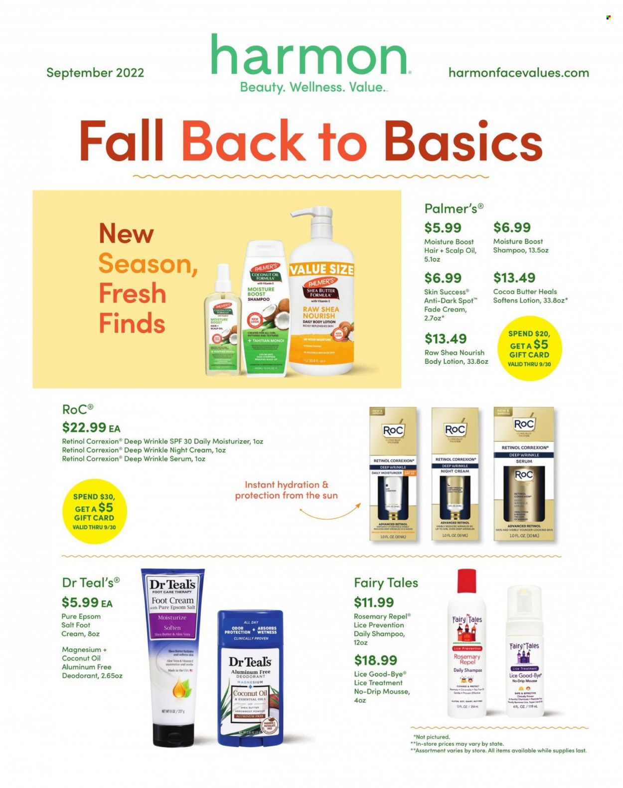 Harmon Face Values (CA, FL, NJ, NV, NY) Weekly Ad Flyer Specials September 1 to September 30, 2022