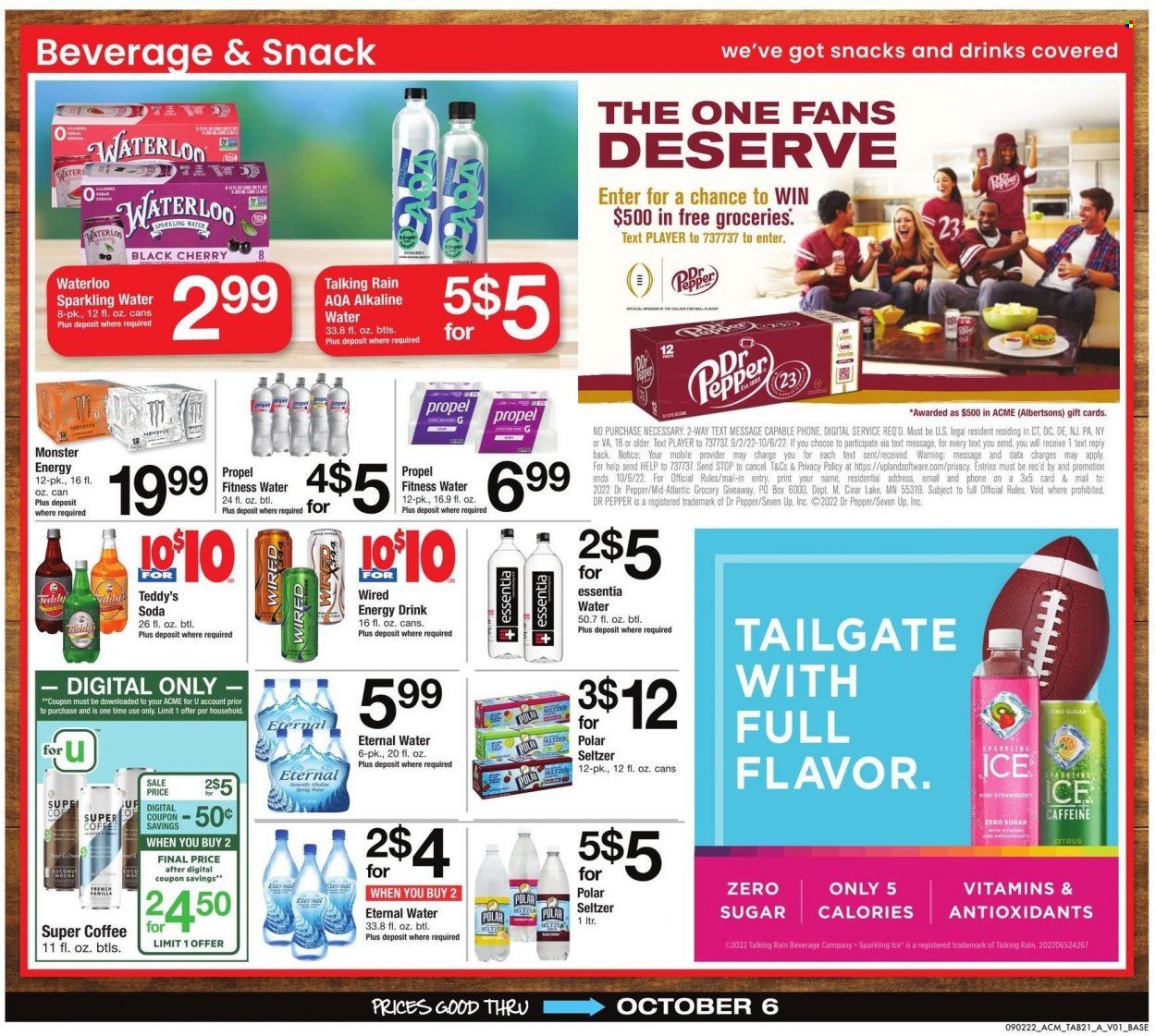 ACME (DE, NJ, NY, PA) Weekly Ad Flyer Specials September 2 to October 6, 2022