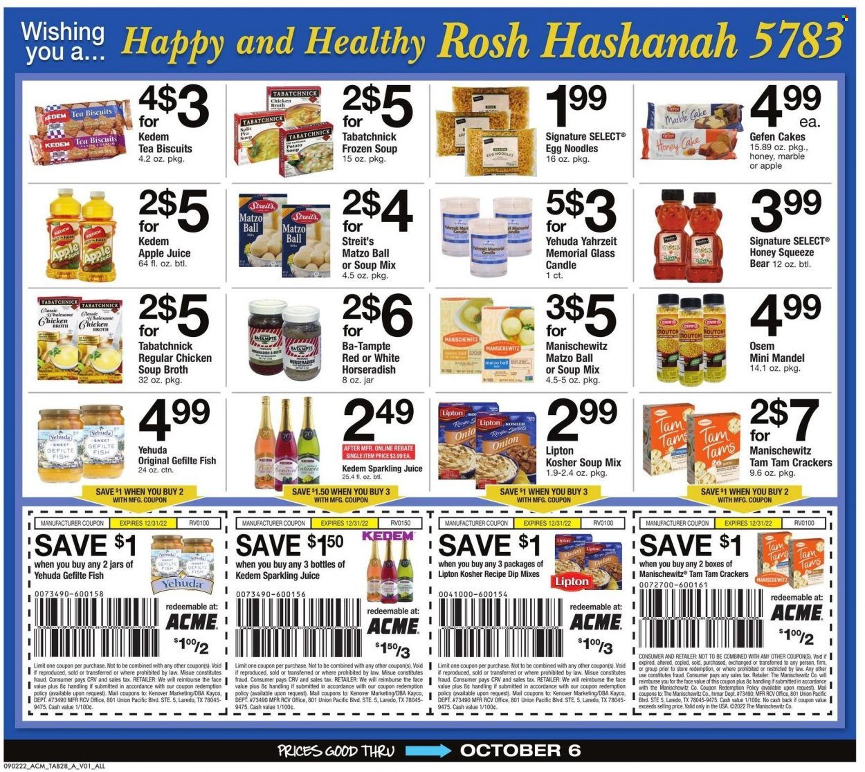 ACME (DE, NJ, NY, PA) Weekly Ad Flyer Specials September 2 to October 6, 2022