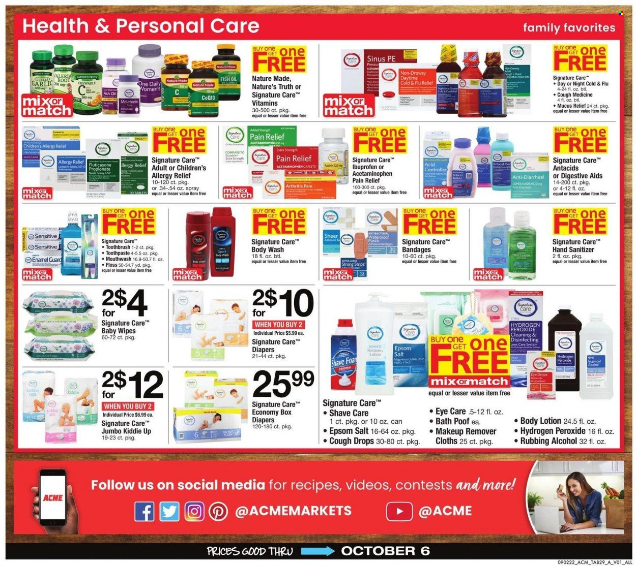 ACME (DE, NJ, NY, PA) Weekly Ad Flyer Specials September 2 to October 6, 2022