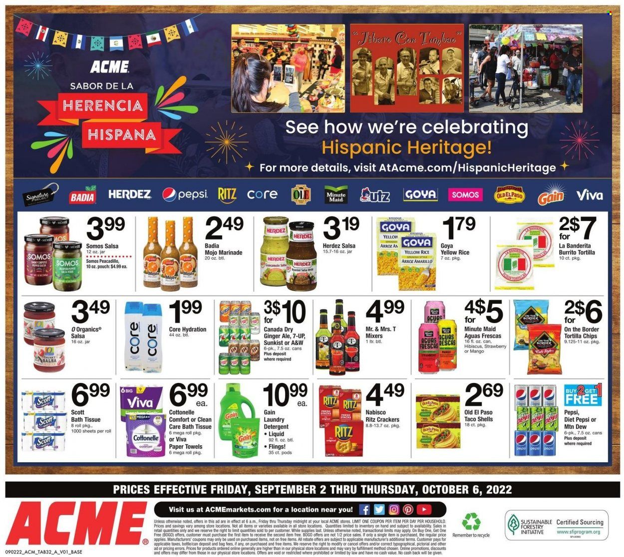 ACME (DE, NJ, NY, PA) Weekly Ad Flyer Specials September 2 to October 6, 2022