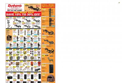Dunham's Sports (MI) Weekly Ad Flyer Specials September 3 to September 8, 2022