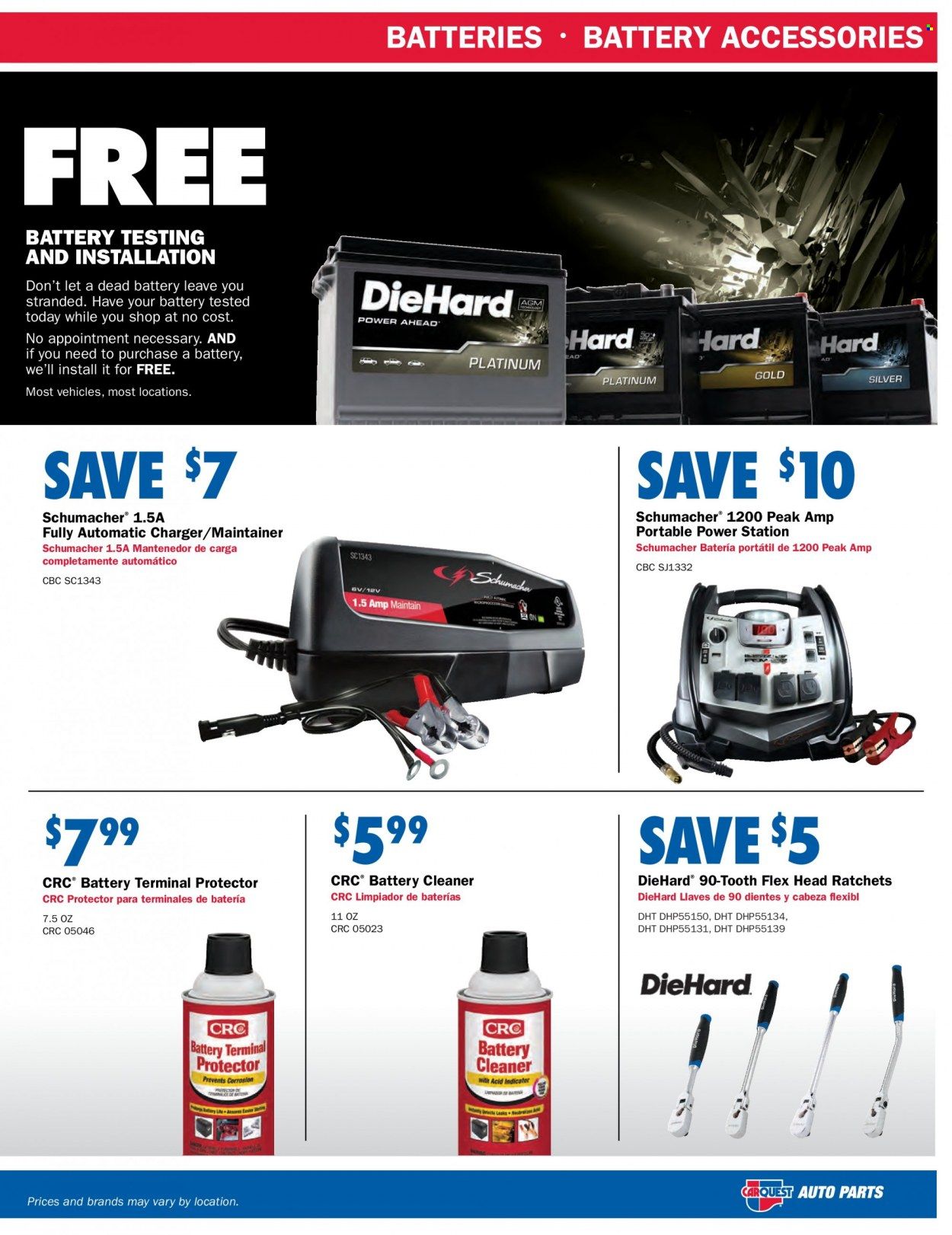 Carquest Weekly Ad Flyer Specials August 25 to October 5, 2022