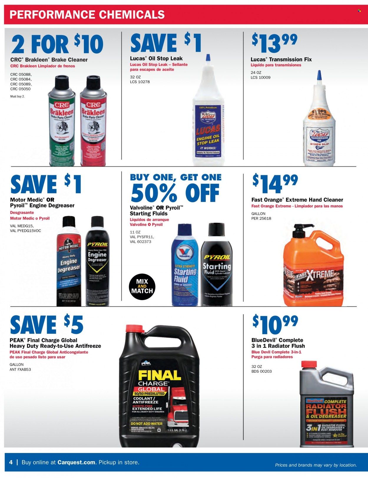 Carquest Weekly Ad Flyer Specials August 25 to October 5, 2022