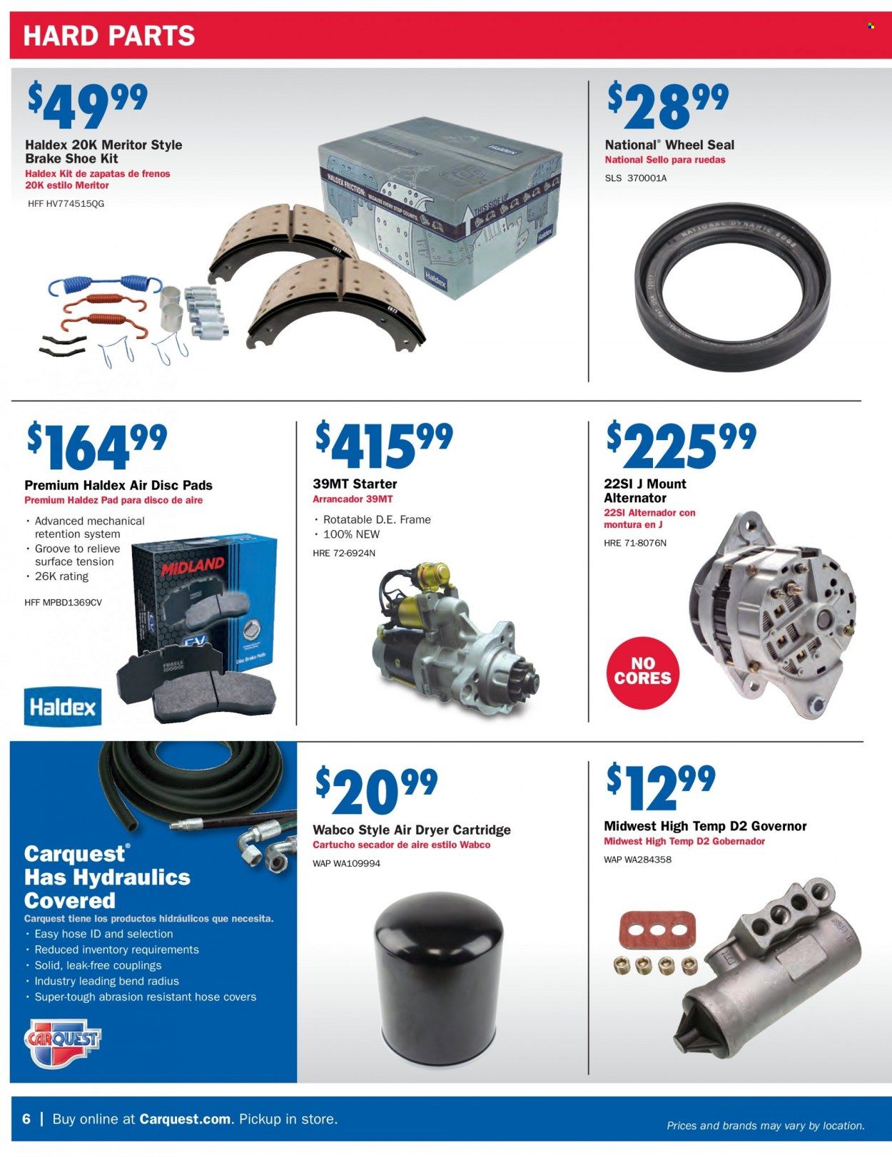 Carquest Weekly Ad Flyer Specials August 25 to October 5, 2022