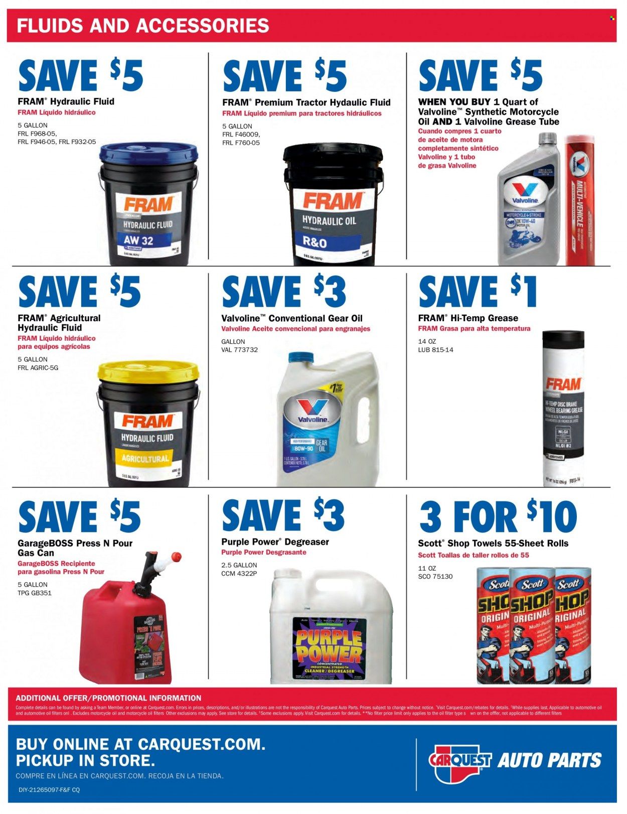Carquest Weekly Ad Flyer Specials August 25 to October 5, 2022