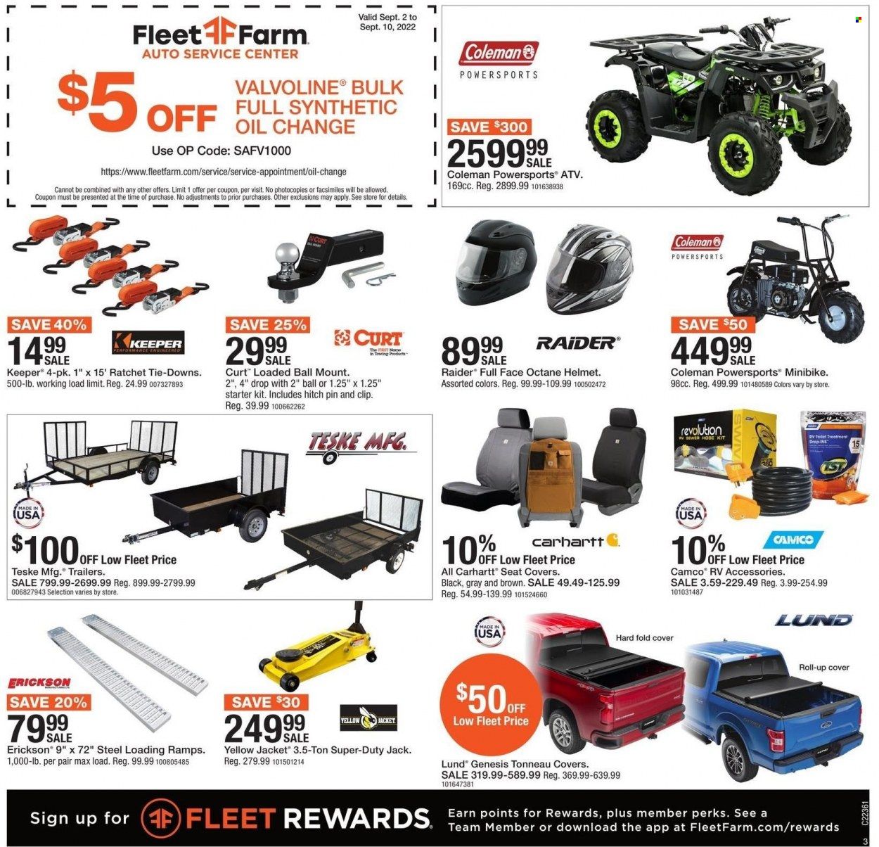 Fleet Farm (IA, MN, ND, WI) Weekly Ad Flyer Specials September 2 to September 10, 2022