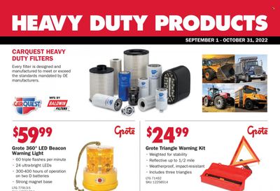 Carquest Weekly Ad Flyer Specials September 1 to October 31, 2022