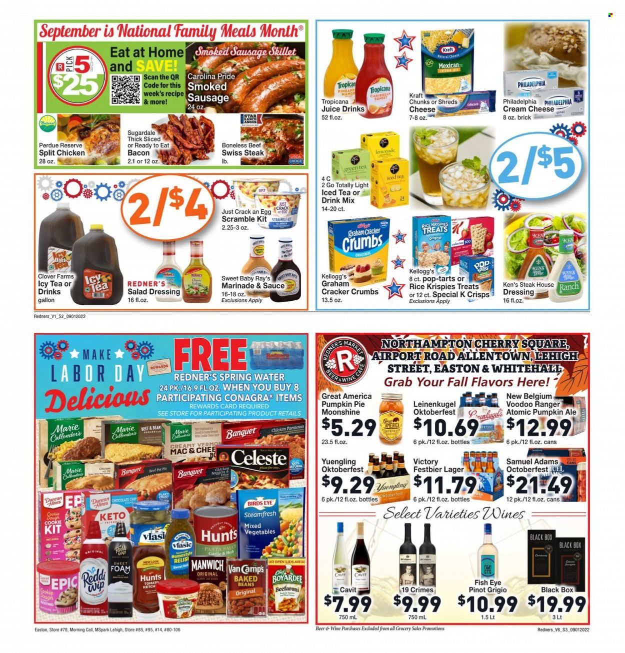 Redner's Markets (DE, MD, PA) Weekly Ad Flyer Specials September 1 to September 7, 2022