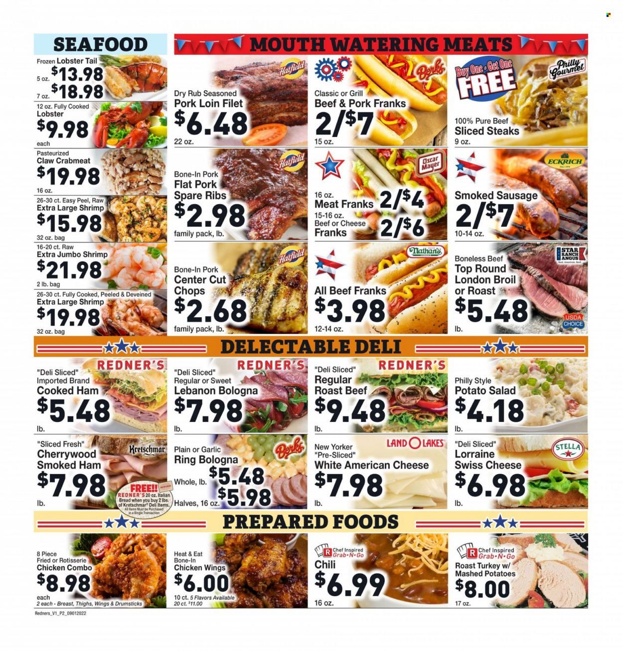 Redner's Markets (DE, MD, PA) Weekly Ad Flyer Specials September 1 to September 7, 2022
